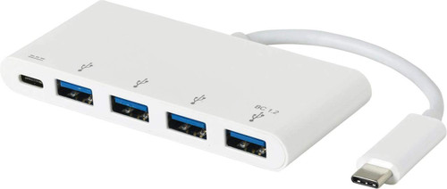 eSTUFF USB-C Charging hub USB 3.0 (3.1 Gen 1) Type-C White