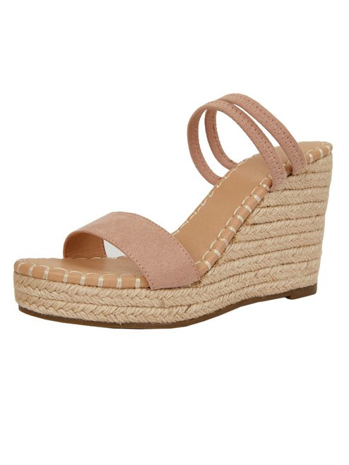 VETASTE Women's Ankle Strap Wedge Sandal Open Toe Strappy Sandals Espadrille Platform Shoes