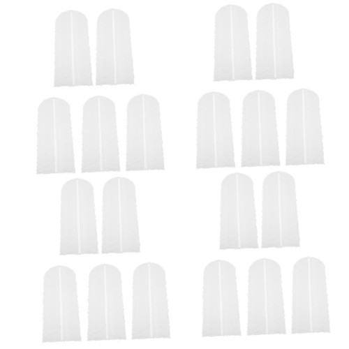 STOBAZA 20 Pcs Hanging Garment Bag Garment Bags Clothes Cover Clothes Storage Bag Storage Bags for Clothes Clothing Cover Garment Cover Clothes Dustproof Storage Bag Clothes Bag Wardrobe