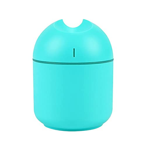 DRGRG Desktop humidifier 250ml Portable Mini Humidifier Cool Mist Humidifier USB Personal Desktop Humidifier for Bedroom Travel Office Home (Color : Blue)