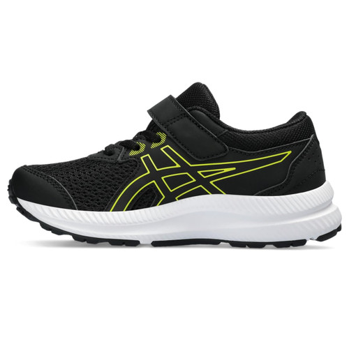 ASICS Kid's Contend 8 Pre-School Running Shoes, 2, Black/Bright Yellow