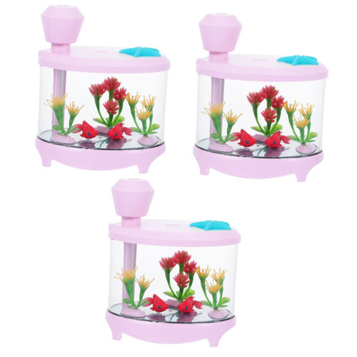 3pcs Fish Tank Light Humidifier Aromatherapy Light Humidifier Light Air Mist Maker Mist Diffuser Car Diffusers for Essential Oils Home Humidifier Led Electronic Components Mini