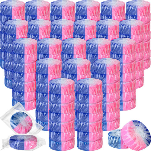 Qualirey 100 Pack Automatic Toilet Cleaner Tablets Toilet Bowl Tablets Long Lasting Bathroom Toilet Tank Tablets for Tank Toilet (Pink and Blue) Qualirey 100 Pack Automatic Toilet Cleaner Tablets Toilet Bowl Tablets Long Lasting Bathroom Toilet Tank Tablets for Tank Toilet (Pink and Blue)