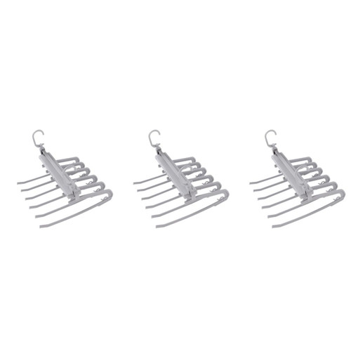 Cabilock 3pcs Clothes Rack Hangers Storage Hanger Storage Rack Wardrobe Drying Rack