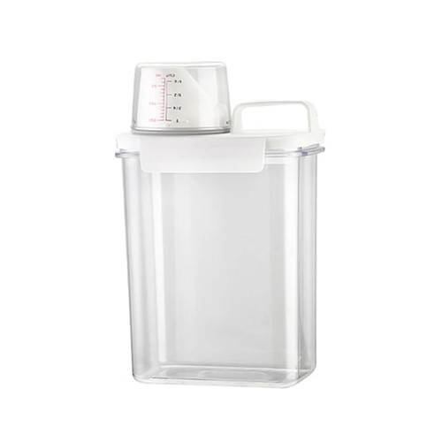 KmoNo Grain Storage Box Kitchen Dry Grain Storage Tank Transparent Plastic Rice Bucket Food Storage Tank Multi-Functional Sealed Storage Containers (Color : 1800ml, Size : 1)