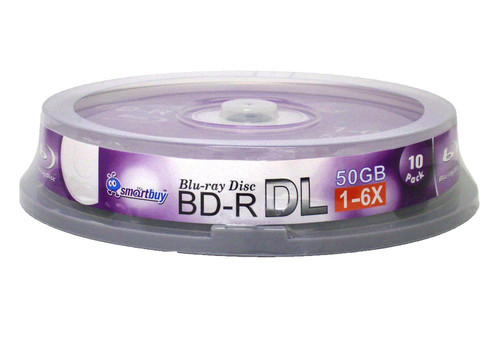 Smartbuy 30-disc 50gb 6X Blu-ray Bd-r Dl Dual Layer Double Layer Logo Top Surface Blank Data Video Recordable Media Disc with Cakebox/Spindle Packing Smartbuy 30-disc 50gb 6X Blu-ray Bd-r Dl Dual Layer Double Layer Logo Top Surface Blank Data Video Recordable Media Disc with Cakebox/Spindle Packing