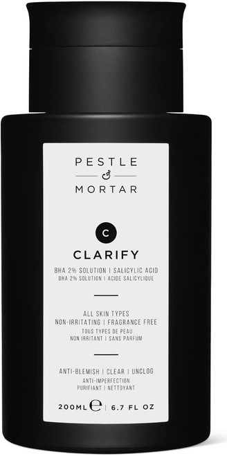 Pestle & Mortar Clarify 2% BHA Solution Salicylic Acid Toner, Acne Treatment and Clear Breakouts, Facial Exfoliant to Remove Excess Oil Without Stripping Skin Barrier, 6.76 oz Pestle & Mortar Clarify 2% BHA Solution Salicylic Acid Toner, Acne Treatment and Clear Breakouts, Facial Exfoliant to Remove Excess Oil Without Stripping Skin Barrier, 6.76 oz