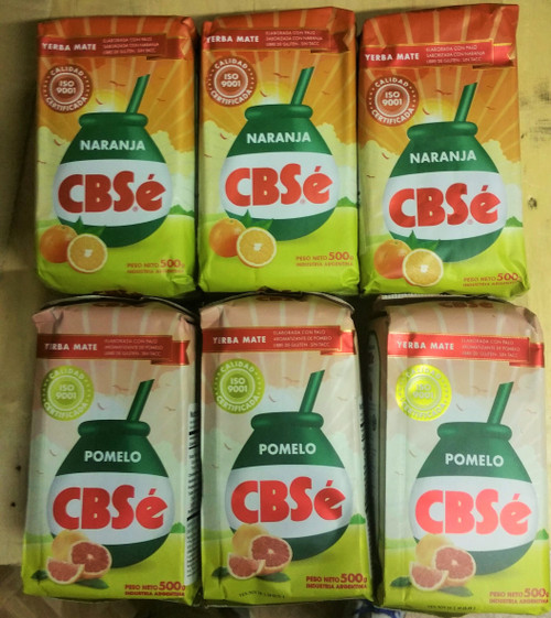 Yerba Mate CBSe 6 Bags Orange and Grapefruit 6.6 Lbs. Yerba Mate CBSe 6 Bags Orange and Grapefruit 6.6 Lbs.