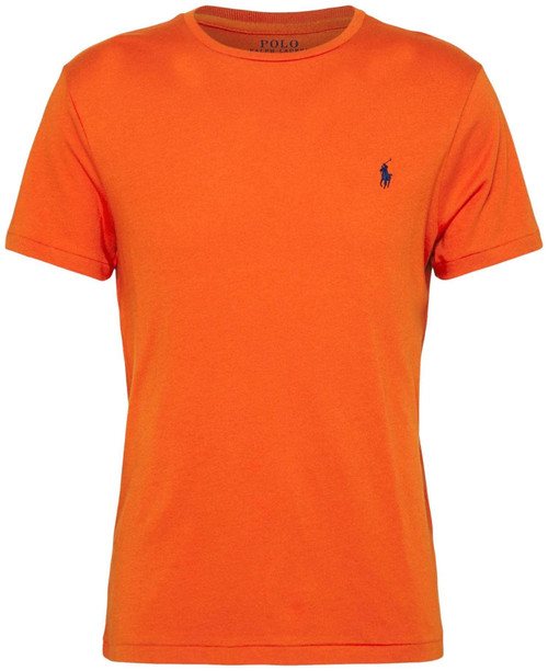 POLO RALPH LAUREN Mens Crew Neck T-Shirt (M, CollegeOrange)