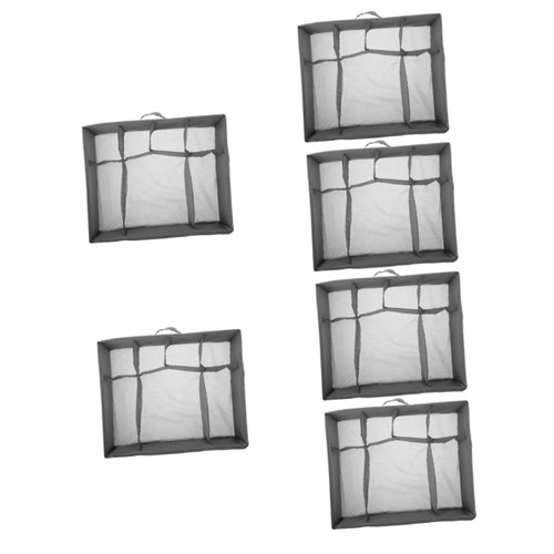 Amosfun 6pcs Underwear Storage Box Underwear Closet Organizer Drawer Separators for Dresser Socks Drawers Divider Baggie Organizer for Drawer Wardrobe Polyester Foldable