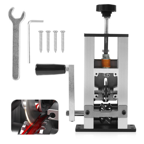 DTNESS 1-25mm Wire Stripper Machine, Manual/Drill-Powered Cable Stripper with Hand Crank, Portable Stripping Tool with Spring Adjustment for Copper Wire Recycling