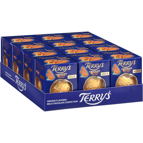 Terry's Milk Chocolate Oranges - Pack of 12 - Each Orange is 5.53oz - Perfect for Gift Giving - Great for sharing with friends and family