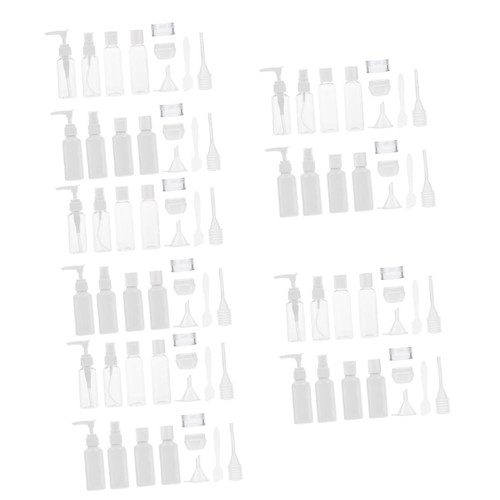 SaditY 10 Sets 12pcs Bottle Set Cosmetic Dispenser Bottle Clear Bottles for Travel Toiletry Bottles Travel Spray Bottle Travel Bottles Cosmetic Container Perfume Squeeze Bottle