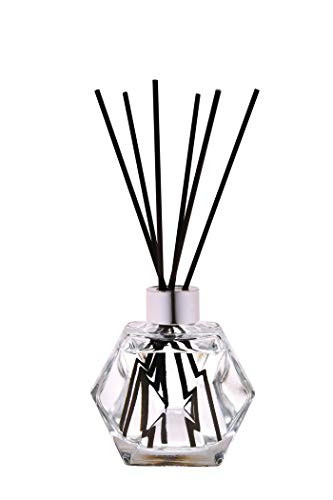 MAISON BERGER | Lampe Berger Geometry Home Fragrance Diffuser | Clear | | Reed Diffuser Gift Set | 8 Sticks | Prefilled with 180ml Zest of Verbena Fragrance | Made in France