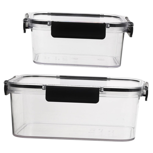 Cabilock 6 Pcs Crisper Lunch Containers for Adults Fridge Sealing Case to Go Containers Meal Prep Freezer Food Storage Refrigerator Containers Fridge Sealed Fruit Stand Bulk The Pet Child