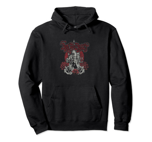 Disney Beauty & The Beast Groovy Transparent Rose Mansion Pullover Hoodie