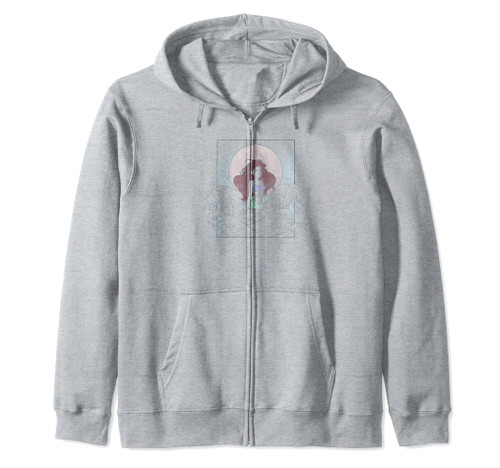 Disney The Little Mermaid Ariel Transparent Splash Zip Hoodie