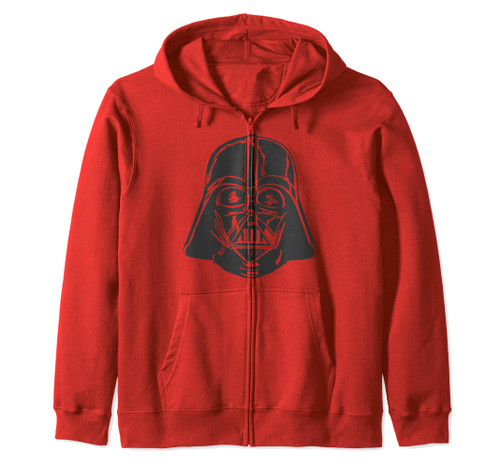 Star Wars Darth Vader Big Face Transparent Helmet Zip Hoodie