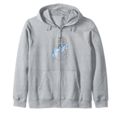 Disney Cinderella Cinderella Transparent Flow Cast Zip Hoodie