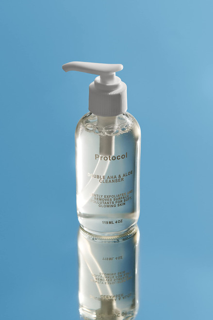 Protocol Glycolic Acid Face Wash - Double AHA Exfoliating Face Wash - Gentle Gel Cleanser With Glycolic Acid, Lactic Acid, Green Tea, and Aloe Vera Protocol Glycolic Acid Face Wash - Double AHA Exfoliating Face Wash - Gentle Gel Cleanser With Glycolic Acid, Lactic Acid, Green Tea, and Aloe Vera