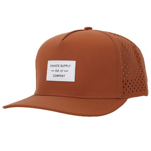 SixHats Burnt Orange Signature Hat | Waterproof & Sweatproof | Hats for a Cause, Burnt Orange, Small-Medium