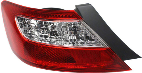 Evan-Fischer Tail Light Lens and Housing Compatible with 2006-2008 Honda Civic Coupe Driver Side Evan-Fischer Tail Light Lens and Housing Compatible with 2006-2008 Honda Civic Coupe Driver Side