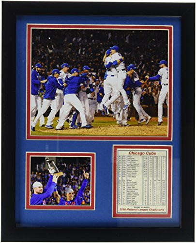 Chicago Cubs - 2016 NLCS Champions 11" x 14" Framed Photo Collage by Legends Never Die, Inc. - Celebration