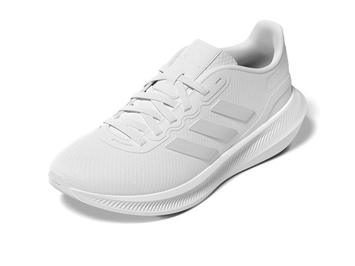 adidas Women's Run Falcon 3.0 Sneaker, White/White/Black, 9