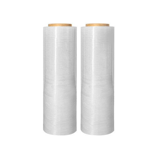 EIt 18" Stretch Film/Wrap 18" x 1500 feet 7 Layers 80 Gauge Industrial Strength up to 800% Stretch 20 Microns Clear Cling Durable Adhering Packing Moving Packaging Heavy Duty Shrink Film,Clear-2 Rolls