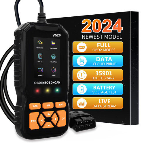 Aorika Professional OBD2 Scanner Diagnostic Tool Car Check Engine, Engine Code Reader with Reset OBDII/EOBD Car Diagnostic Scan Cloud Print Tools, for All Vehicles After 1996