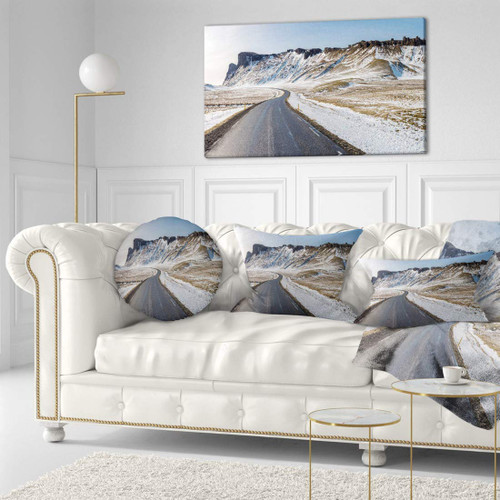 Design Art PT11143-40-20 Range Road in Winter Mountains-Landscape Wall Art Canvas Print-40X20, 40x20 Design Art PT11143-40-20 Range Road in Winter Mountains-Landscape Wall Art Canvas Print-40X20, 40x20