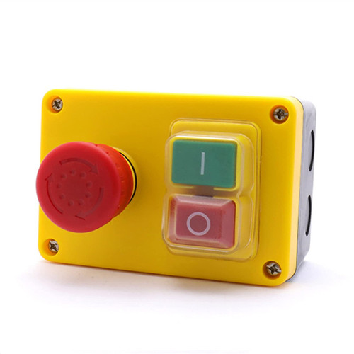 GAFNED KJD17D-2 250V 16A Electromagnetic Push Button Switch Emergency Stop Switches for Electric Tools and Machine Tool Equipment