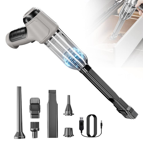 Leiteea Wireless Handheld Car Vacuum Cleaner, Mini Vacuum 9000Pa Strong Suction Handheld Vacuum Cordless Rechargeable, 3 in1 Dust Buster & Air Blower & Hand Pump for Car, Home, Office (Gray) Leiteea Wireless Handheld Car Vacuum Cleaner, Mini Vacuum 9000Pa Strong Suction Handheld Vacuum Cordless Rechargeable, 3 in1 Dust Buster & Air Blower & Hand Pump for Car, Home, Office (Gray)