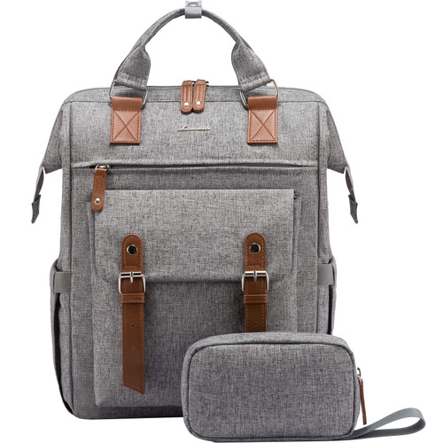 LOVEVOOK Laptop Backpack for Women Work Travel Commuter Teacher Backpack Business Computer Bag Doctor Nurse Bags College Backpack Purse, 17 Inch, Grey-brown LOVEVOOK Laptop Backpack for Women Work Travel Commuter Teacher Backpack Business Computer Bag Doctor Nurse Bags College Backpack Purse, 17 Inch, Grey-brown