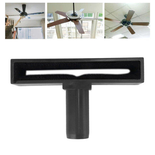 ROUDW Ceiling Fan Cleaning Vacuum, Ceiling Fan Duster Vacuum Attachment, Handheld Ceiling Fan Blade Vacuum Attachment (Black)