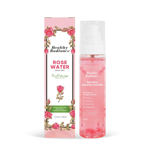 Rose Water | Korean Rose Water Spray with Glycerin | Rose Water Toner |Organic Rosa Rugosa Flower Floated Rose Water Mist Toner- Facial Toner for Women- Cruelty Free- Rose Scent- 100ml Rose Water | Korean Rose Water Spray with Glycerin | Rose Water Toner |Organic Rosa Rugosa Flower Floated Rose Water Mist Toner- Facial Toner for Women- Cruelty Free- Rose Scent- 100ml