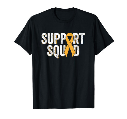 Multiple Sclerosis Support Squad, Orange MS Awareness Ribbon T-Shirt