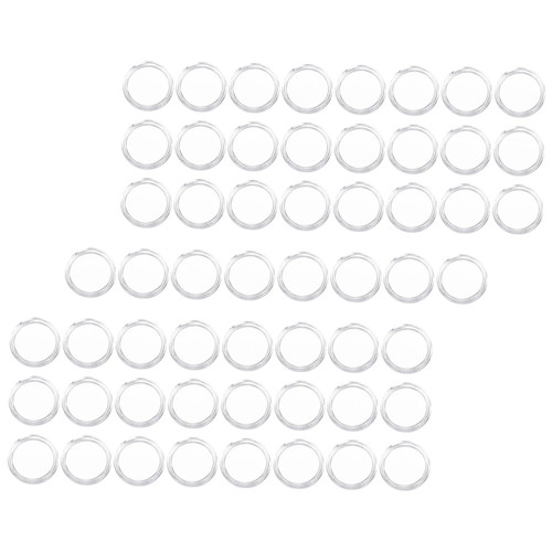 EXCEART 200 Pieces Transparent Coin Box Quacks of Quedlinburg Expansion Car Coin Holder Quacks of Quedlinburg Board Game Coin Container Coin Capsules Holder Round Acrylic Collection Box