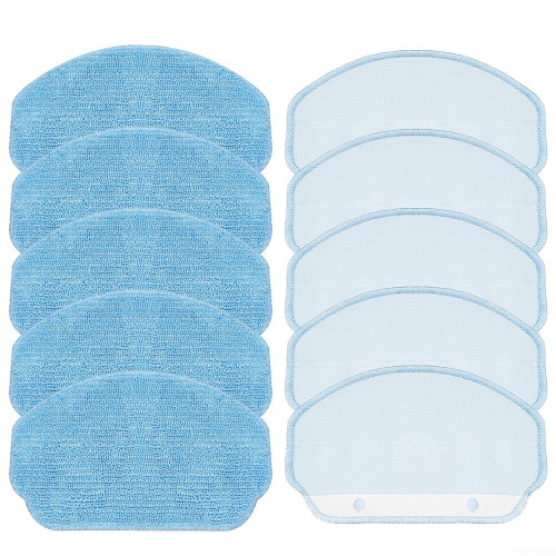 10 Pcs Mop Cloth Replacement Parts Fit For MAMNV BR150/BR151, for ZCWA BR150/BR151, for ONSON BR150/BR151, For GTTVO BR150/BR151, For MANVINS G20 Robot Vacuum Cleaner