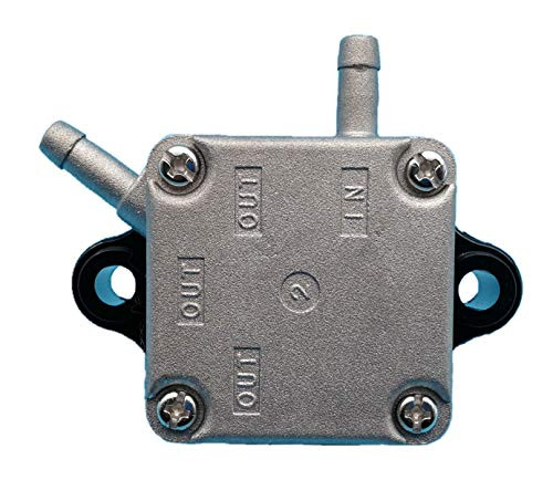 Tuzliufi Replace Fuel Pump Yamaha Mercury Parsun HDX Makara 4-Stroke 2 Cylinders 9.9HP 13.5HP 15HP F15 F13.5 F9.9 Gasoline Outboard Motor 66M-24410-10-00 835389T1 835389T02 835389A2 F15-07140000 Z105