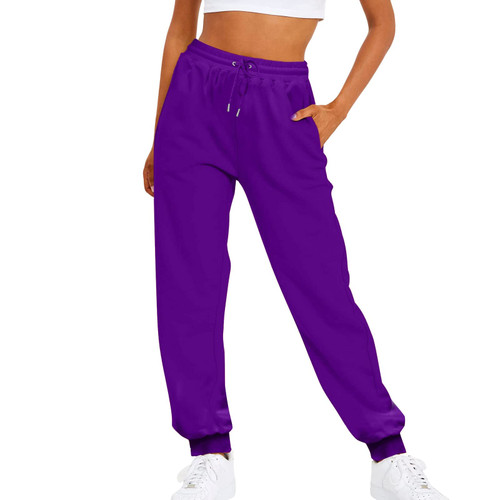 Bblulu Sweatpants for Women Workout Joggers High Waisted Baggy Yoga Pants Drawstring Jogger Pants with Side Pockets Purple Bblulu Sweatpants for Women Workout Joggers High Waisted Baggy Yoga Pants Drawstring Jogger Pants with Side Pockets Purple