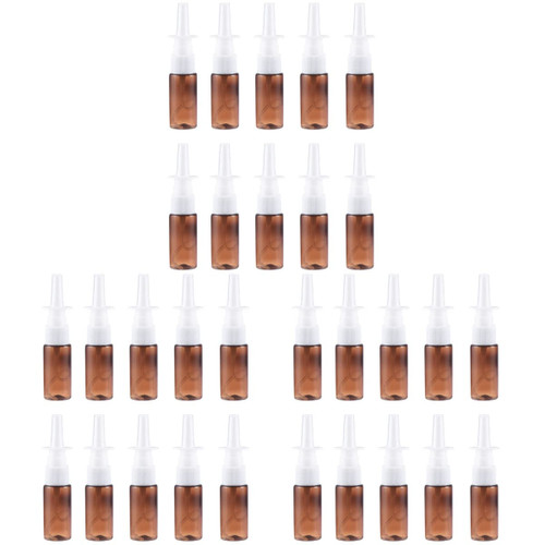 Cabilock 30 Pcs Glass Nasal Spray Bottle Clear Container Nose Spray Empty Nasal Sprayer Spray Bottles for Essential Oils Glass Spray Bottles Fine Misting Bottle Travel Nasal Wash Liquid