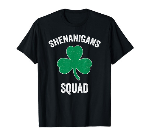 Shenanigans Squad Funny St. Patrick's Day Matching Group T-Shirt