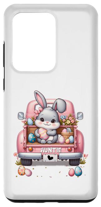 Galaxy S20 Ultra Auntie Bunny With Egg Cute Car Happy Easter Day Case