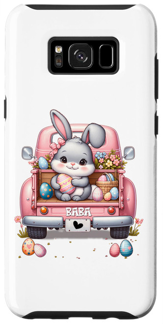Galaxy S8+ Baba Bunny With Egg Cute Car Happy Easter Day Case