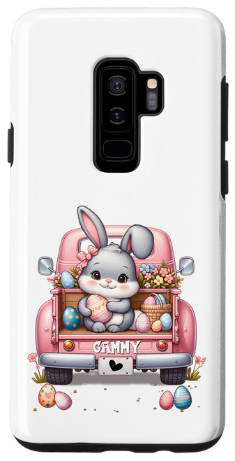 Galaxy S9+ Gammy Bunny With Egg Cute Car Happy Easter Day Case