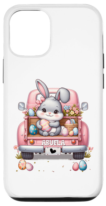 iPhone 13 Pro Abuela Bunny With Egg Cute Car Happy Easter Day Case