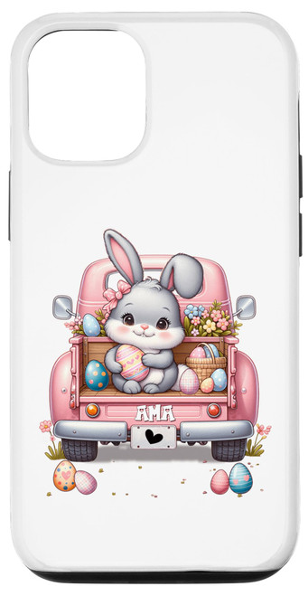 iPhone 13 Ama Bunny With Egg Cute Car Happy Easter Day Case