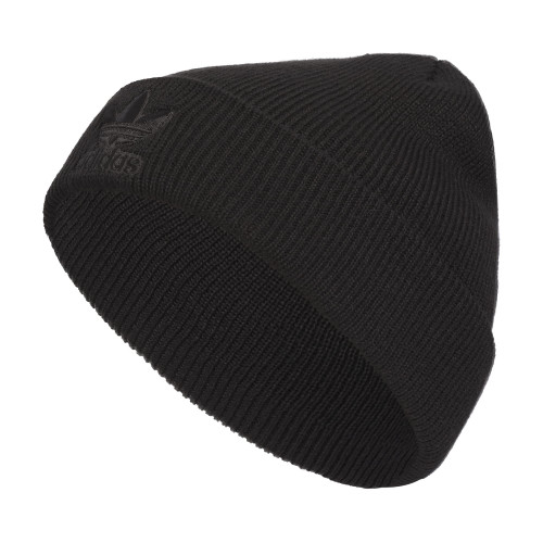 adidas Originals Trefoil Beanie, Black 23, One Size adidas Originals Trefoil Beanie, Black 23, One Size