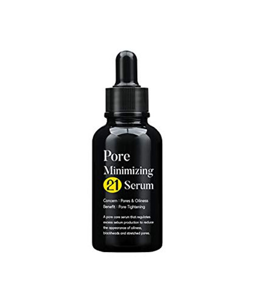 TIAM Pore Minimizing 21 Serum, Niacinamide 20%, Zinc 1%, Discoloration Serum, Pore Tightening Serum, Minimizing Large Pores, Serum for oily skin, 1.35 Fl.Oz